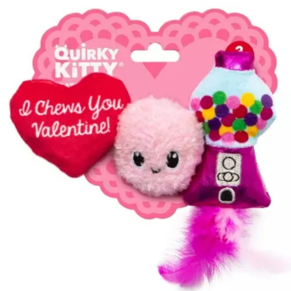 Quirky Kitty I Chews You Plush Cat Toy
